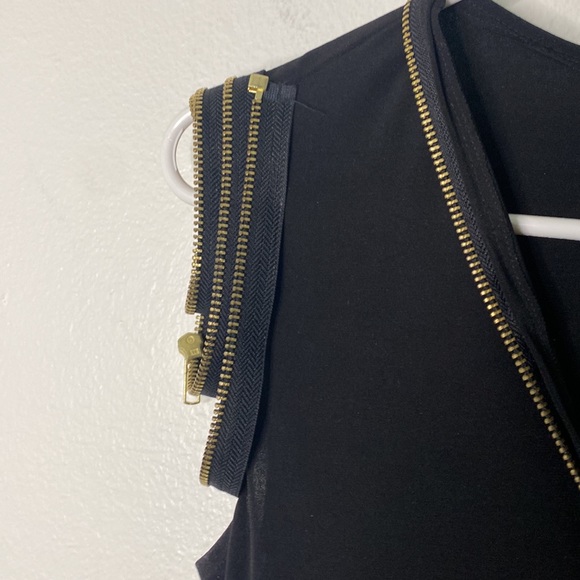 Sohung Design black zipper details dress size XS made in USA - Picture 3 of 6